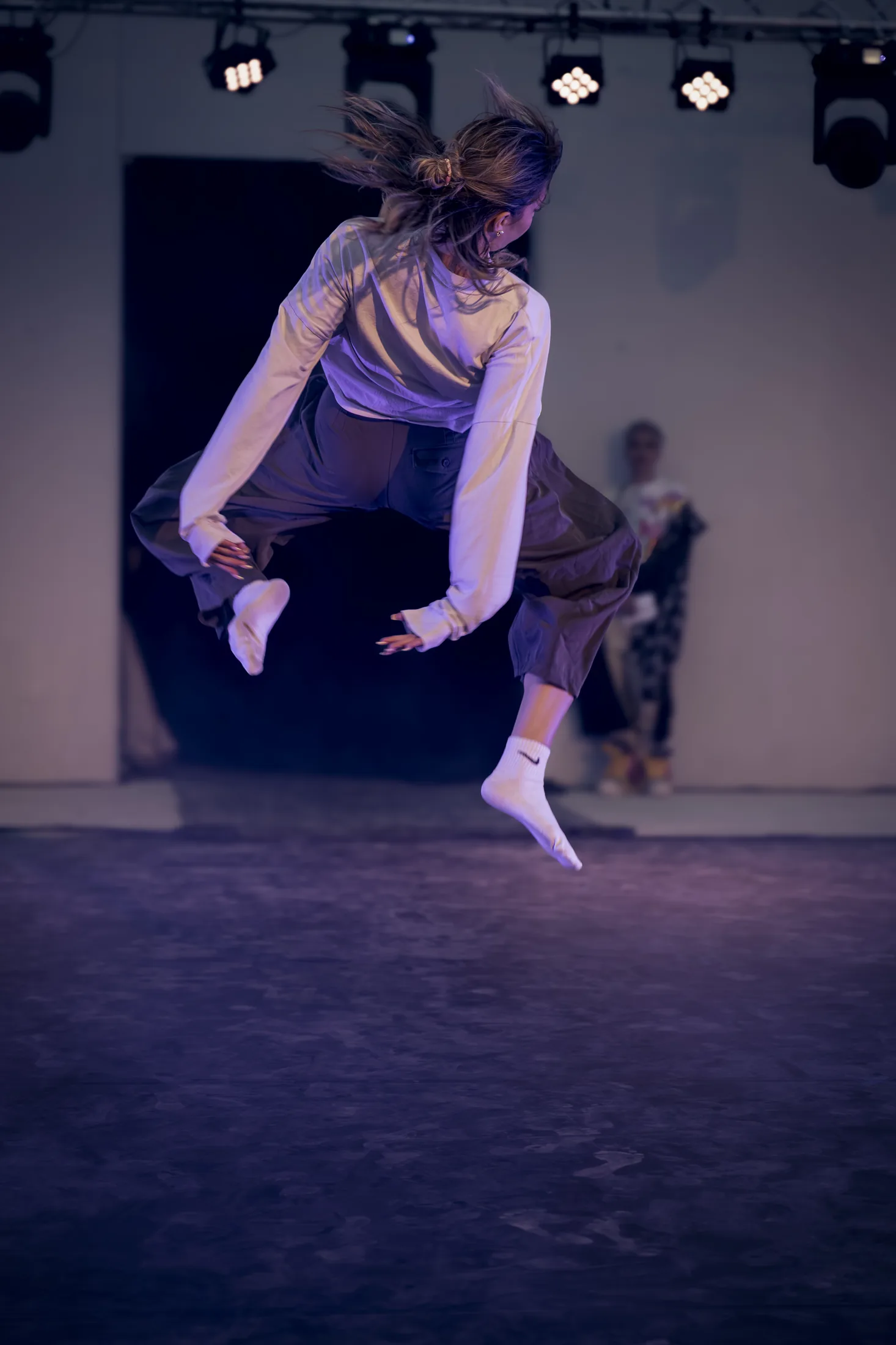 Saut de danse au Théâtre de Nature d'Allauch — photographe spectacle danse PACA