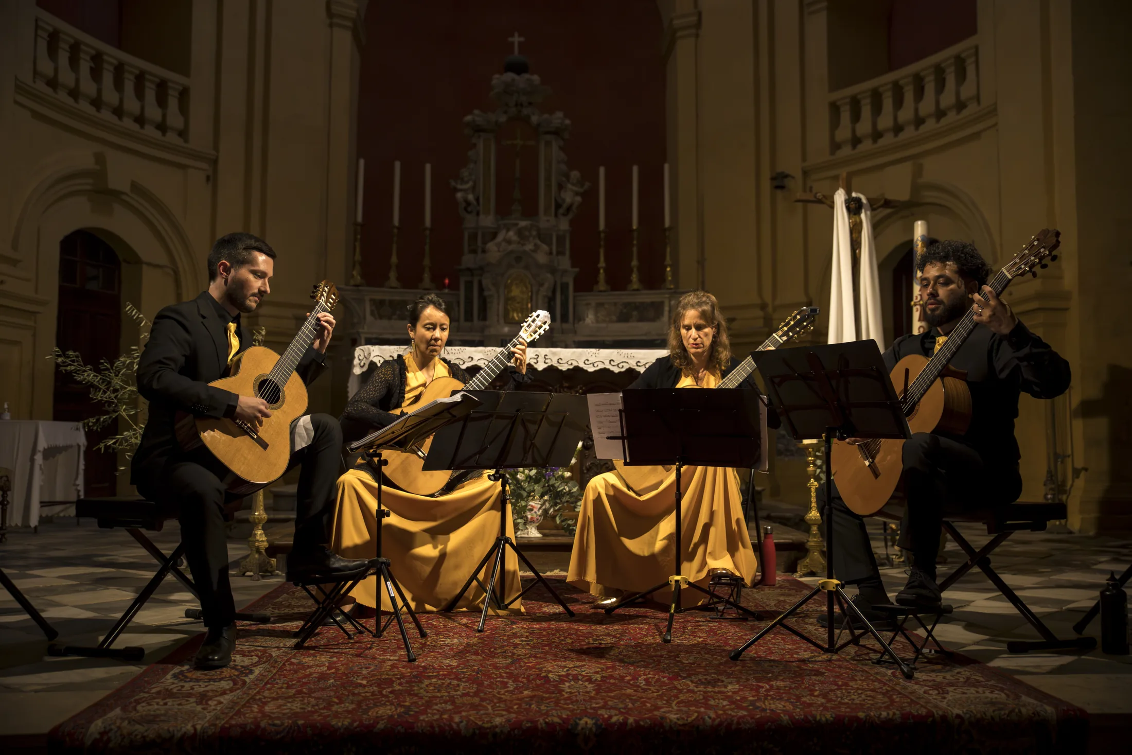 Quatuor Tastiera à Aix-en-Provence — photographe concert classique en église
